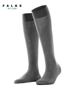 Falke Cotton Touch Knee-high Socks Sokken Dames Grijs | MHQNTI-072