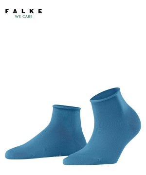 Falke Cotton Touch Short sock Sokken Dames Blauw | PROEXH-089