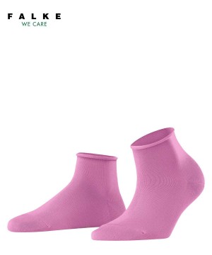 Falke Cotton Touch Short sock Sokken Dames Rood | WKSDVC-751