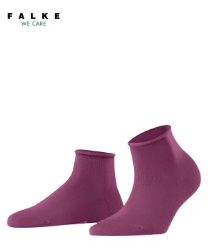 Falke Cotton Touch Short sock Sokken Dames Paars | XTOVFS-687