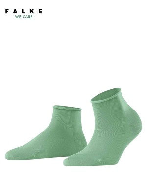 Falke Cotton Touch Short sock Sokken Dames Groen | FAWJPT-290
