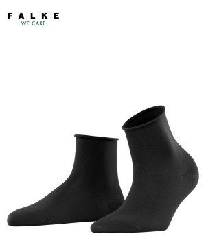Falke Cotton Touch Short sock Sokken Dames Zwart | QVNHRI-358