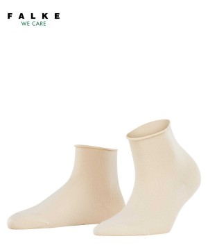 Falke Cotton Touch Short sock Sokken Dames Beige | PVBWMS-372