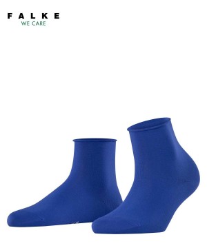Falke Cotton Touch Short sock Sokken Dames Blauw | CJMWEF-392