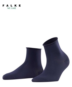 Falke Cotton Touch Short sock Sokken Dames Blauw | NCTOYA-510