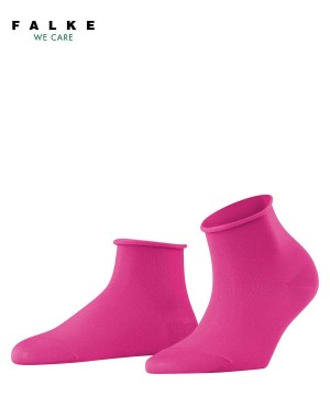 Falke Cotton Touch Short sock Sokken Dames Rood | ZHQEMB-672