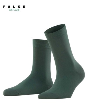 Falke Cotton Touch Socks Sokken Dames Groen | SJMVLZ-382