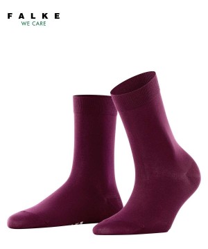 Falke Cotton Touch Socks Sokken Dames Rood | AJCVGF-197