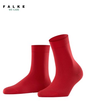 Falke Cotton Touch Socks Sokken Dames Rood | ATJSUD-746