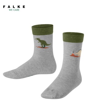 Falke Dinosaurs Socks Sokken Kinderen Grijs | MXQPLD-903