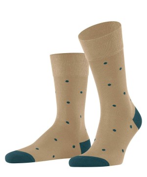 Falke Dot Socks Sokken Heren Beige | HYCFTI-751
