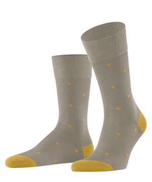 Falke Dot Socks Sokken Heren Beige | KOYIZL-719