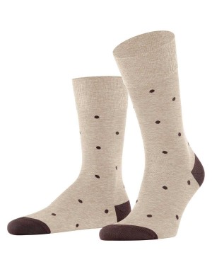 Falke Dot Socks Sokken Heren Beige | PMNQKY-713