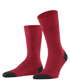 Falke Dot Socks Sokken Heren Rood | ABOSPF-317