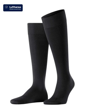 Falke Energizing Cotton Knee-high Socks Sokken Heren Zwart | OKYZQT-072