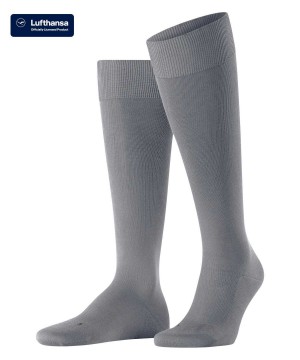 Falke Energizing Cotton Knee-high Socks Sokken Heren Grijs | ESJHOP-581