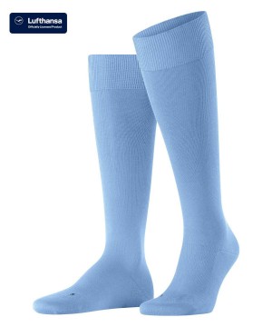 Falke Energizing Cotton Knee-high Socks Sokken Heren Blauw | DSCTEF-154