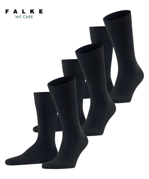 Falke Family 3-Pack Socks Sokken Heren Blauw | XCQNPI-897