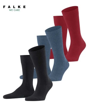 Falke Family 3-Pack Socks Sokken Heren Multicolored | AVFXZQ-371