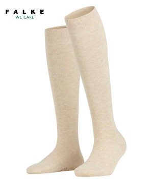 Falke Family Knee-high Socks Sokken Dames Beige | EXAWJS-598