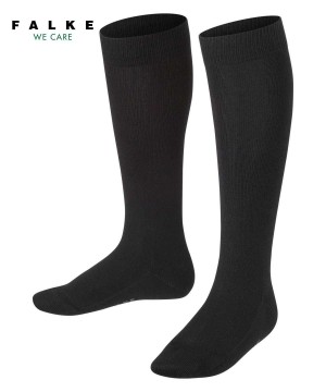 Falke Family Knee-high Socks Sokken Kinderen Zwart | WLKEBA-093