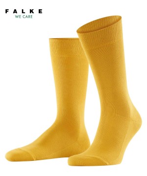 Falke Family Socks Sokken Heren Geel | YXZMHL-602
