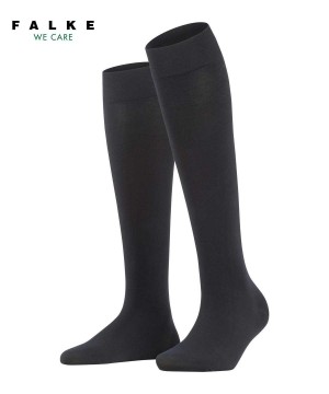 Falke Fine Softness 50 DEN Knee-high Socks Sokken Dames Zwart | IECVBD-452