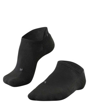 Falke GO2 Invisible Golf Invisibles Sports Socks Dames Zwart | SFQTXV-254