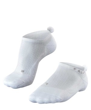 Falke GO2 Pompom Golf Invisibles Sports Socks Dames Wit | PCGUTE-653