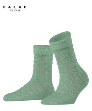 Falke Granny Square Socks Sokken Dames Groen | CYDSZJ-079