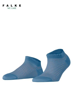 Falke Grassbraid Sneaker Socks Sokken Dames Blauw | YKTMHX-350