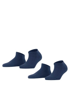 Falke Happy 2-Pack Sneaker socks Sokken Dames Blauw | MCSDEP-697