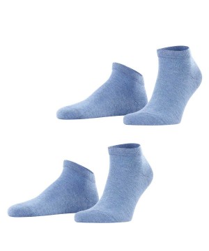 Falke Happy 2-Pack Sneaker socks Sokken Heren Blauw | RSZAHV-568