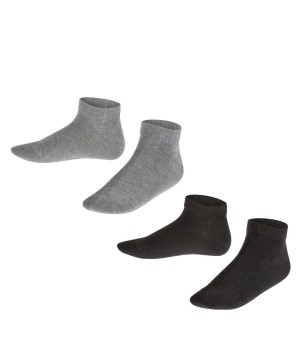 Falke Happy 2-Pack Sneaker socks Sokken Kinderen Multicolored | YAJEXQ-597
