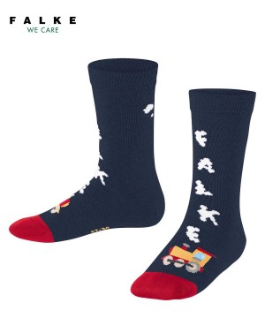Falke Happy Locomotive Socks Sokken Kinderen Blauw | NRDCMW-405