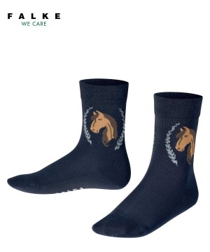 Falke Horse Socks Sokken Kinderen Blauw | MTZEVB-264