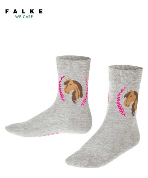 Falke Horse Socks Sokken Kinderen Grijs | IDNGBX-631