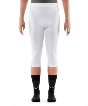 Falke Impulse Ski 3/4 Tights Health Tights Heren Wit | GMUIHN-029