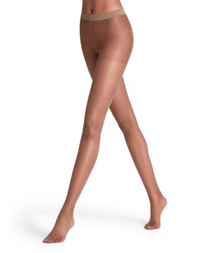 Falke Invisible Deluxe 8 DEN Tights Tights Dames Bruin | WVCHJP-641
