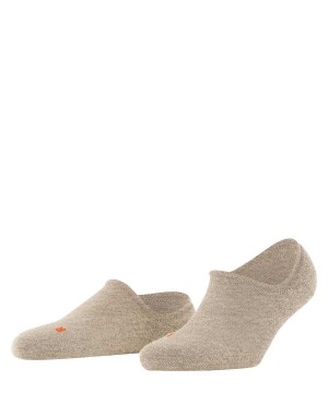 Falke Keep Warm Invisibles No Show Socks Dames Beige | MRIDPY-942