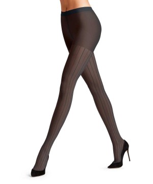 Falke Linear Lounge 25 DEN Tights Tights Dames Blauw | HKWTRG-052