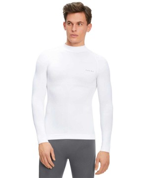 Falke Long sleeve shirt Warm Long Sleeve T-Shirts Heren Wit | TRMSNX-924
