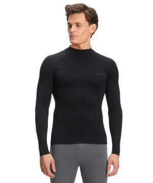 Falke Long sleeve shirt Warm Long Sleeve T-Shirts Heren Zwart | GRLXMY-521