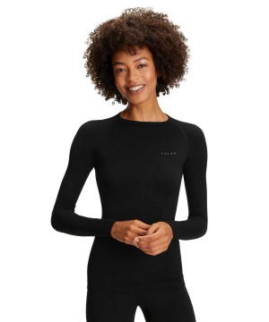 Falke Long sleeve shirt Warm Overhemd Met Lange Mouwen Dames Zwart | WXZLCF-580