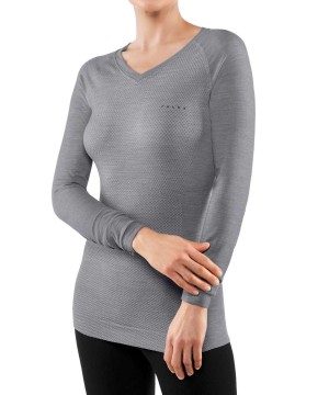 Falke Long sleeve shirt Wool-Tech Light Overhemd Met Lange Mouwen Dames Grijs | RZQALC-658
