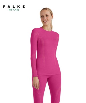 Falke Long sleeve shirt Wool-Tech Overhemd Met Lange Mouwen Dames Paars | QGFJKA-623