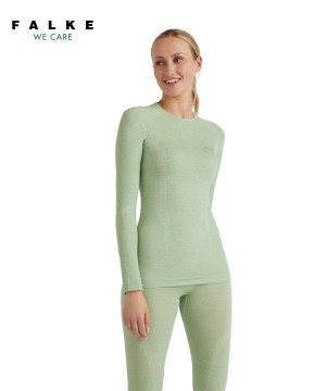 Falke Long sleeve shirt Wool-Tech Overhemd Met Lange Mouwen Dames Groen | ZFDLRT-309