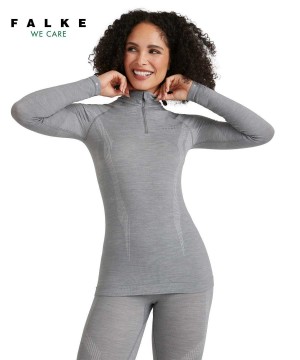 Falke Long sleeve shirt Wool-Tech Overhemd Met Lange Mouwen Dames Grijs | OIBFCK-960