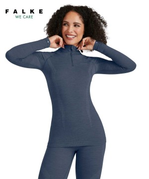Falke Long sleeve shirt Wool-Tech Overhemd Met Lange Mouwen Dames Blauw | EJLZQN-036
