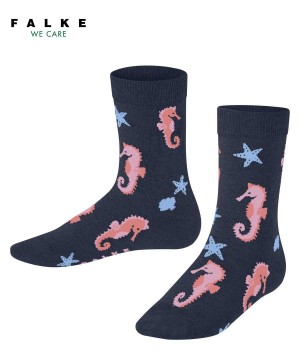 Falke Lovely Seahorses Socks Sokken Kinderen Blauw | AZWRDF-327